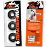 Oxballs Lot de 3 Cokrings Ringer Max 20 mm Noirs